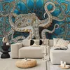 Selbstklebende Folie Fototapete - Zen Octopus 441x315 cm Produktbild-Vorschau 1