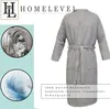 HOMELEVEL Pique Bademantel für Damen und Herren - Produktbild-Vorschau 2