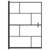 vidaXL Duschkabine ESG 100x140 cm Schwarz Produktbild-Vorschau 3