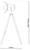 Näve - Stojacia lampa, Holly, rozmery: d:71cm; š:56,5cm; Náhľad obrázku produktu 5