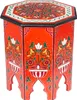 Tavolino orientale sgabello fiore Gargar rosso Anteprima dell’immagine prodotto 1