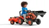 FALK - Kubota-Tretraktor mit Ladeklappe und Anhänger Produktbild-Vorschau 2