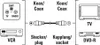 Diagram showing how to connect a VCR and DVD-R to a TV using a coaxial cable. Voir les images du produit