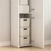 Regál Bílý Skandinávský Moderní Stojící Vysoký 3 Dveře Náhľad obrázku produktu 6