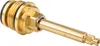 A close-up studio shot of a brass faucet valve stem on a white background. Produktbild-Vorschau