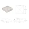 vidaXL Capuchons de poteau 6 pcs. Pyramide Métal galvanisé Voir les images du produit 9