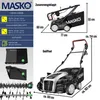 MASKO® Elektro Vertikutierer 2in1 Rasenlüfter 1800W, 40cm Produktbild-Vorschau 7