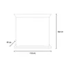 A diagram showing the dimensions of a bioethanol fireplace. Anteprima dell’immagine prodotto