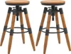 vidaXL Barhocker 2 Stk. Tanne Massivholz Produktbild-Vorschau 7