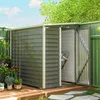 Outsunny capannone in metallo 2,3m² 142x184x181cm capanno Anteprima dell’immagine prodotto 2