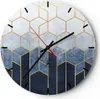 Wanduhr - Rund - Glasuhr - Abstraktion Figuren Geometrisch Produktbild-Vorschau 1