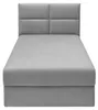 Jugendbett Polsterbett - 90x200 cm - Grau - mit Bettkasten Produktbild-Vorschau 5