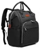 Schwarzer Rucksack – Wickeltasche für Mütter für Fläschchen Produktbild-Vorschau 11