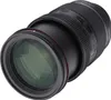 A close-up, studio shot of a black camera lens against a white background. Produktbild-Vorschau