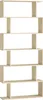 A freestanding, six-tier bookshelf with a staggered design, shown against a white background. Náhled obrázku produktu
