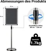 Prezentační stojan Wiltec s nastavitelnou výškou 88-138 cm, Náhled obrázku produktu 3