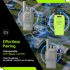 Walkie-talkies shown in a camping/outdoor setting with RVs and tents. Produktbild-Vorschau