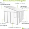 Juskys Wintergarten 12 m² - mit kristallklaren Wänden, Produktbild-Vorschau 3