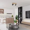 Spot 2Xgu10 Čierny/Drevo Rabalux Toras Náhľad obrázku produktu 2