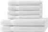 6 tlg. Handtuch Set - Weiss - 500g/m²  - 2 Duschtuch 4 Produktbild-Vorschau 1