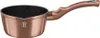 A rose gold saucepan with a black interior and a rose gold handle, shown against a white background. Podgląd zdjęcia produktu