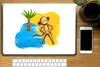MuchoWow® Laptop Aufkleber Sticker Cover Affe - Strand - Produktbild-Vorschau 2