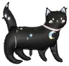 Schwarzer Katzenballon mit Hologramm für Halloween & Partys Produktbild-Vorschau 12