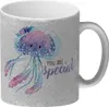 Qualle Glitzer-Kaffeebecher mit Spruch You are special Produktbild-Vorschau 1