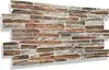 A wall panel with a stone and wood mosaic imitation. Produktbild-Vorschau