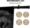 MuchoWow® Wandteppich Wandbehang Löwe vor schwarzem Produktbild-Vorschau 3