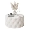 CHESTERFIELD 70 cm runder gepolsterter Couchtisch, Jasmine Produktbild-Vorschau 3
