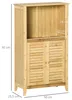 HOMCOM Badzimmerschrank mit offener Regal Badregal Produktbild-Vorschau 3