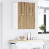 vidaXL Armadio a muro con anta Artisan in rovere e bianco Anteprima dell’immagine prodotto 4