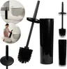 ADGO, brosse de toilettes noire, brosse de toilettes sans Voir les images du produit 1