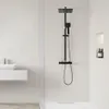 Auralum Regendusche Schwarz, Messing Duschsystem mit Produktbild-Vorschau 4