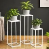 DanDiBo Tabouret pour fleurs Métal Blanc Angulaire Support Voir les images du produit 1