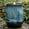 Outdoor Brunnen "Deep Sea" aus Keramik mit LED Beleuchtung, Produktbild-Vorschau 1