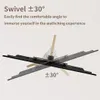 A diagram illustrating the swivel feature of a TV stand. Produktbild-Vorschau