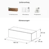 Planetmöbel Flur Möbel Garderobe Hängeschrank 1x 100 cm Produktbild-Vorschau 4