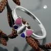 Ring Kinderring Fingerschmuck, Schmetterling, pink-lila Produktbild-Vorschau 2