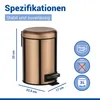 WENKO Tret Eimer Abfall Müll Papierkorb Eimer Kosmetikeimer Produktbild-Vorschau 3