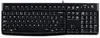 A black Logitech K120 keyboard is shown from a top-down perspective against a white background. Anteprima dell’immagine prodotto