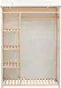 Armadio in tessuto e legno di pino 110 x 40 x 170 cm Anteprima dell’immagine prodotto 1