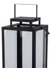 2tlg Metall Laternen Set Schwarz Gartenlaterne Windlicht Produktbild-Vorschau 4