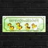 Hereingewatschelt Metallschild mit niedlichen Entchen Produktbild-Vorschau 7