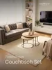 holz4home® Couchtisch 2er-Set MDF Sonoma Eiche I Runder Produktbild-Vorschau 2