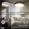 Briloner LED Deckenlampe Stoffschirm Ø38x10,5 cm Rund 24W Produktbild-Vorschau 10