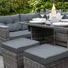 Sitzgruppe Lounge Gartenmöbel Sitzecke Rattan Polyrattan Produktbild-Vorschau 10