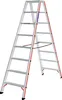 Hymer Stufenstehleiter, beidseitig begehbar, 2x8 Stufen, Produktbild-Vorschau 1