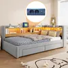 Divano letto trasformabile in letto a giorno Merax, 90x200 Anteprima dell’immagine prodotto 3